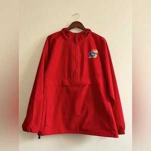 Kansas Jayhawks Men's Champion 1/2 zip windbreaker